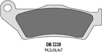 DELTA BRAKING KLOCKI HAMULCOWE KH181 PRZÓD BREMBO - ZASTĘPUJĄ DB2220MX-N ORAZ DB2220QD-N