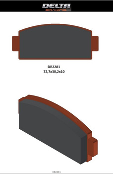 DELTA BRAKING KLOCKI HAMULCOWE KH651 CF MOTO C-FORCE 400 450 500 