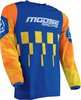 KOSZULKA MOOSE UTILITY NIEBIESKO-POMARAŃCZOWA ROZMIAR 5XL