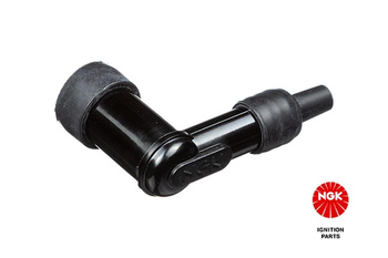 FAJKA NA ŚWIECE EBONITOWA KĄTOWA NGK KOLOR CZARNY