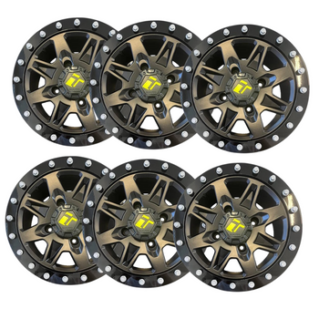 KOMPLET FELG ICE TEC 4/136 14X7 6+1 BEADLOCK CAN-AM MAVERICK X3 2014-2024 NIE "R'KA" 