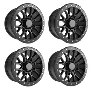 KOMPLET FELG ALUMINIOWYCH AR104 BEADLOCK 12X7 OFFSET 4+3 OTWORY 4/110 CFMOTO YAMAHA SUZUKI