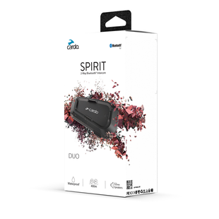 INTERKOM CARDO SPIRIT DUO – ZESTAW 2 INTERKOMÓW BLUETOOTH NA DWA KASKI