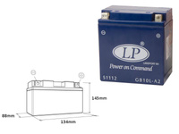 LANDPORT AKUMULATOR ŻELOWY GB10LA2 BEZOBSŁUGOWY - ZALANY 