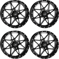 KOMPLET FELG ALUMINIOWE ITP TORNADO 14X7 4/110 2+5 CZARNA