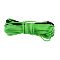 LINA SYNTETYCZNA WYCIĄGARKI QUADA W OPLOCIE 5MM 15M ATV LIMONKOWA