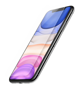 HARTOWANE SZKŁO OCHRONNE WYŚWIETLACZA QUAD LOCK - IPHONE 11 / XR