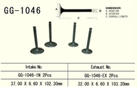 VESRAH ZAWÓR WYDECHOWY HONDA XR 650R '00-'07, TRX 700XX '08-'16 (2 NA POJAZD) (32,0X6,6X103,2 MM) (OEM: 14721-MBN-670) (1SZT.) (MADE IN JAPAN)