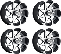 KOMPLET FELG ITP TWISTER 14X7 4/110 5+2 YAMAHA SUZUKI HONDA KAWASAKI