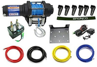 BRONCO WYCIĄGARKA 3500LBS (1588KG) LINA SYNTETYCZNA 5.5MM X 10M, PILOT