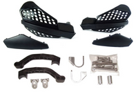 OSŁONY DŁONI HANDBARY CZARNE Z ZESTAWEM MONTAŻOWYM