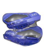 OSŁONY DŁONI  FIRMY X-ATV KOLOR NIEBIESKI Z ZESTAWEM MONTAŻOWYM ALUMINIOWYM