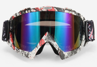 GOGLE Z MIĘKKĄ RAMKĄ I SZYBĄ TĘCZOWĄ