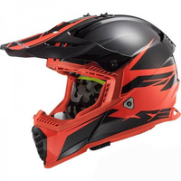 KASK LS2 FAST EVO ROAR CZERWONO-CZARNY ROZMIAR M