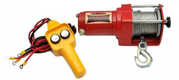 WYCIĄGARKA DRAGON WINCH MAVERICK 2000LBS LINA STALOWA Z PILOTEM