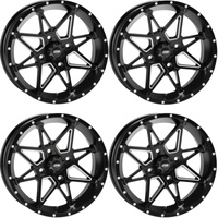 KOMPLET FELG ITP TORNADO 17X7 4/110 5+2 YAMAHA SUZUKI HONDA KAWASAKI