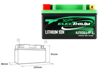 ELECTHIUM AKUMULATOR LITOWO-JONOWY ZE WSKAŹNIKIEM NAŁADOWANIA HJTX12(L)-FP-S (150X86X91) (YTX12-BS, YT12A-BS, YB12B-B2) (WAGA 0,9KG)