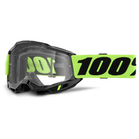 100 PROCENT FA20 GOGLE MODEL ACCURI 2 ENDURO MOTO GOGGLE YELLOW KOLOR CZARNY/ŻÓŁTY FLUO SZYBKA PODWÓJNA PRZEŹROCZYSTA