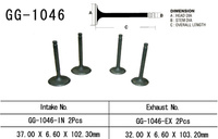 VESRAH ZAWÓR SSĄCY HONDA XR 650R '00-'07, TRX 700XX '08-'09 (2 NA POJAZD) (37,0X6,60X102,3 MM) (OEM: 14711-MBN-670) (1SZT.) (MADE IN JAPAN)