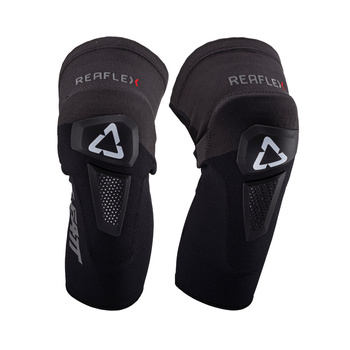 LEATT (NOWOŚĆ 2024) NAKOLANNIKI OCHRANIACZE KOLAN REAFLEX HYBRID JUNIOR (DZIECIĘCE) KNEE GUARD BLACK KOLOR CZARNY