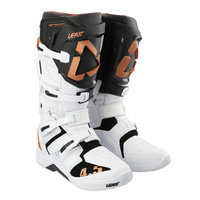 LEATT (PROMOCJA 2023/2024) BUTY CROSS 4.5 BOOTS WHITE KOLOR BIAŁY/CZARNY/ZŁOTY ROZMIAR 43 / 27.5 cm