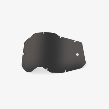 100 PROCENT (2022) RC2/AC2/ST2 REPLACEMENT LENS - DARK SMOKE, SZYBA/SZYBKA DO GOGLI POJEDYŃCZA RACECRAFT 2/ ACCURI 2/ STRATA 2 KOLOR CIEMNY PRZYCIEMNIANY STARY KOD: 51008-103-01