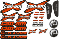 ZESTAW NAKLEJEK CAN-AM OUTLANDER KOLOR CZERWONY