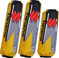 OSŁONY AMORTYZATORÓW SUZUKI LTZ 400 LTR 450 ŻÓŁTE NOWY MODEL