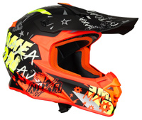 ﻿KASK CROSS ENDURO QUAD NAXA POMARAŃCZOWO-ŻÓŁTY ROZMIAR XL