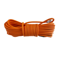 LINA SYNTETYCZNA WYCIĄGARKI QUADA W OPLOCIE 6MM 15M ATV POMARAŃCZOWA