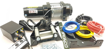 BRONCO WYCIĄGARKA 2500LBS (1134KG) LINA STALOWA 4.8MM X 15.2M, PILOT