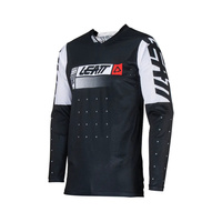 LEATT (NOWOŚĆ 20244) KOSZULKA MOTO 4.5 LITE JERSEY BLACK KOLOR CZARNY/BIAŁY ROZMIAR S