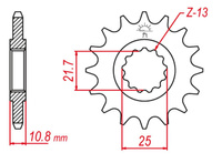 GROSSKOPF PROMOCJA ZĘBATKA PRZEDNIA 2142 16 YAMAHA YZF R6 '06-'20 (JTF1586.16)