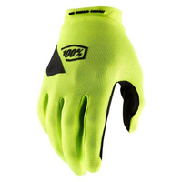 100 PROCENT (2022) RĘKAWICE CROSS/ENDURO MODEL RIDECAMP GLOVES FLUO YELLOW KOLOR ŻÓŁTY FLUO/CZARNY ROZMIAR S STARY KOD: 10018-004-10