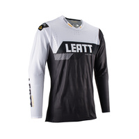 LEATT (2023) KOSZULKA MOTO 5.5 ULTRAWELD JERSEY GRAPHITE KOLOR BIAŁY/CZARNY ROZMIAR S