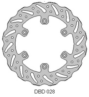 DELTA BRAKING TARCZA HAMULCOWA TYŁ YAMAHA YZ 125 '02-21, WRF 250 '02-21, WR 250 '02-07, YZ/YZF 250 '02-21, WRF/YZF '02-21, WAVE (245X115X4MM) (6X6,5MM) (NG789X)