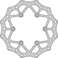 DELTA BRAKING TARCZA HAMULCOWA TYŁ YAMAHA YZ 125 '02-21, WRF 250 '02-21, WR 250 '02-07, YZ/YZF 250 '02-21, WRF/YZF '02-21, WAVE ULTRA LIGHT (245X115X4MM) (6X6,5MM) (NG789X)