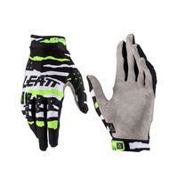 LEATT (2023) RĘKAWICE MOTO 2.5 X-FLOW GLOVE TIGER KOLOR CZARNY/BIAŁY/ZIELONY FLUO ROZMIAR L