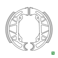NEWFREN WYPRZEDAŻ SZCZĘKI HAMULCOWE GILERA TYPHON 50 96> ,PIAGGIO NRG 50 SFERA 50 96> (100X20MM)