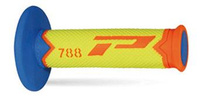 PROGRIP MANETKI PG788 OFF ROAD (22+25MM, DŁ.115MM) KOLOR POMARAŃCZOWY FLUO/ZÓŁTY FLUO/JASNY NIEBIESKI (TRÓJSKŁADNIKOWE) (788-280)
