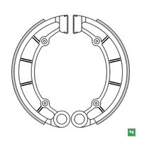NEWFREN SZCZĘKI HAMULCOWE TYŁ KAWASAKI KLF 300 BAYOU '89-'05, KVF 300 PRIARE '99-'01, KLF 400 BAYOU '93-'98, KVF 400 PRAIRIE '99-'01, H1/KH1 500 '73-'75 (180X35MM)