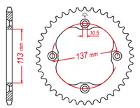 GROSSKOPF PROMOCJA ZĘBATKA TYLNA 4509 36 SUZUKI LTR 450 '06-'09 (JTR1760.36)