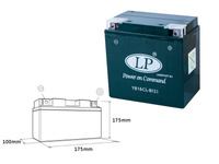 LANDPORT AKUMULATOR YB16CLB (S) 12V 19AH 176X101X176 BEZOBSŁUGOWY - ZALANY 