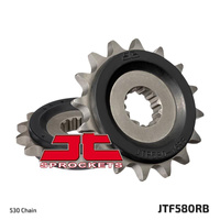 JT ZĘBATKA PRZEDNIA 580 16 Z GUMĄ YAMAHA FZ 6/R6/FZ750 (JTF580.16RB)* (ŁAŃC. 530)