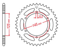 GROSSKOPF PROMOCJA ZĘBATKA TYLNA 866 46 YAMAHA XTZ 750 89-98 (3LD) (JTR855.46)