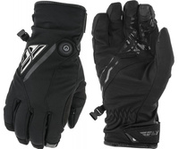 RĘKAWICE PODGRZEWANE OFF ROAD FLY RACING NA QUADA SKUTER ŚNIEŻNY CZARNE XL
