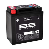 BS AKUMULATOR BB9-B (FA) 12V (YB9-B) 9AH 135X75X139 BEZOBSŁUGOWY ZALANY