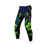 LEATT (NOWOŚĆ 2024) SPODNIE MOTO 5.5 I.K.S PANTS JUNGLE KOLOR CZARNY/GRANATOWY/ZIELONY FLUO ROZMIAR S