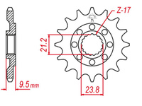 GROSSKOPF PROMOCJA ZĘBATKA PRZEDNIA 342 12 HONDA CR 250 '88-'08, CRF 450 '02-'22 (JTF284.12)