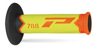 PROGRIP MANETKI PG788 OFF ROAD (22+25MM, DŁ.115MM) KOLOR POMARAŃCZOWY FLUO/ŻÓŁTY FLUO/CZARNY (TRÓJSKŁADNIKOWE) (788-281)